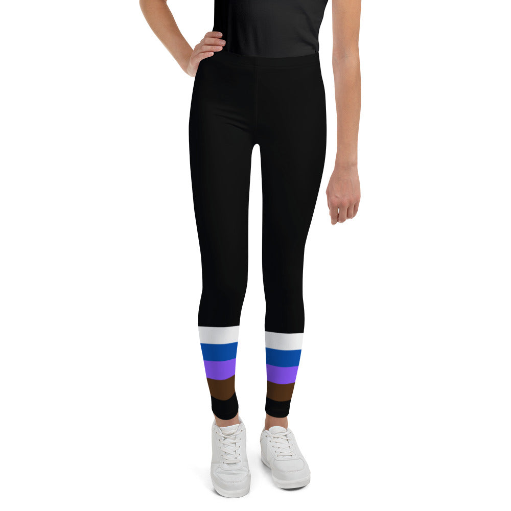 Youth Leggings sizes (8-14)- Jiujitsu Belt Colors sizes 8-14 - The Women of Jiujitsu