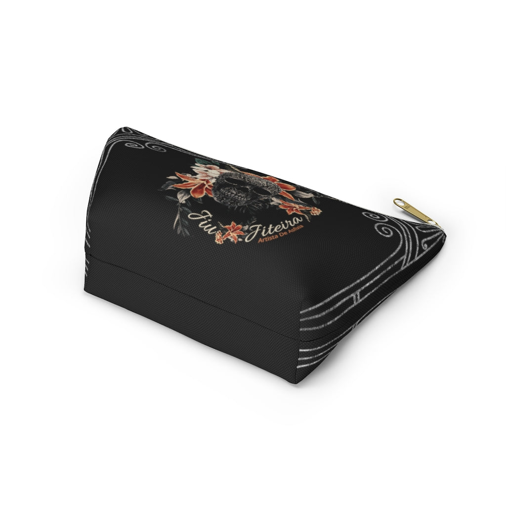 Accessory Pouch w T-bottom- Tropical Sugar Skull - The Women of Jiujitsu