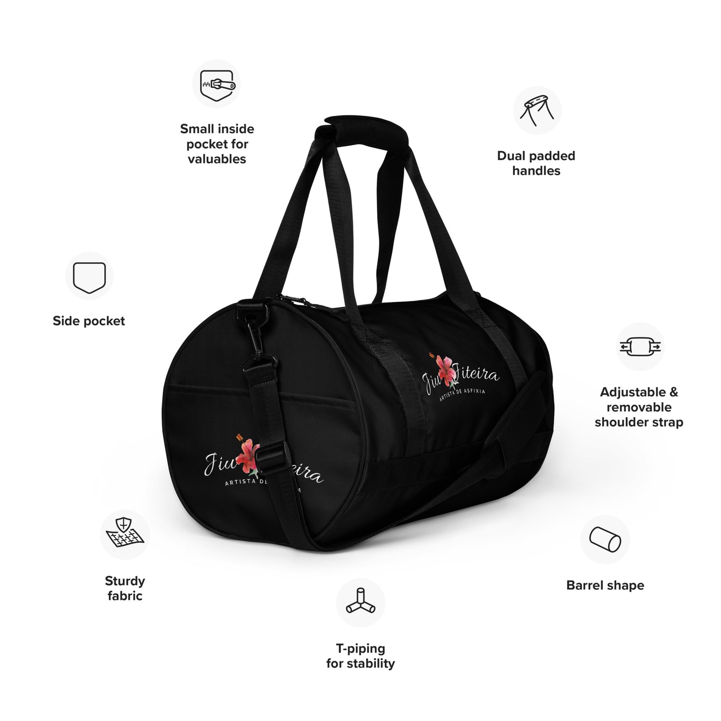 Duffle bag- Jiujiteira Gym Bag the Women of Jiujitsu - The Women of Jiujitsu