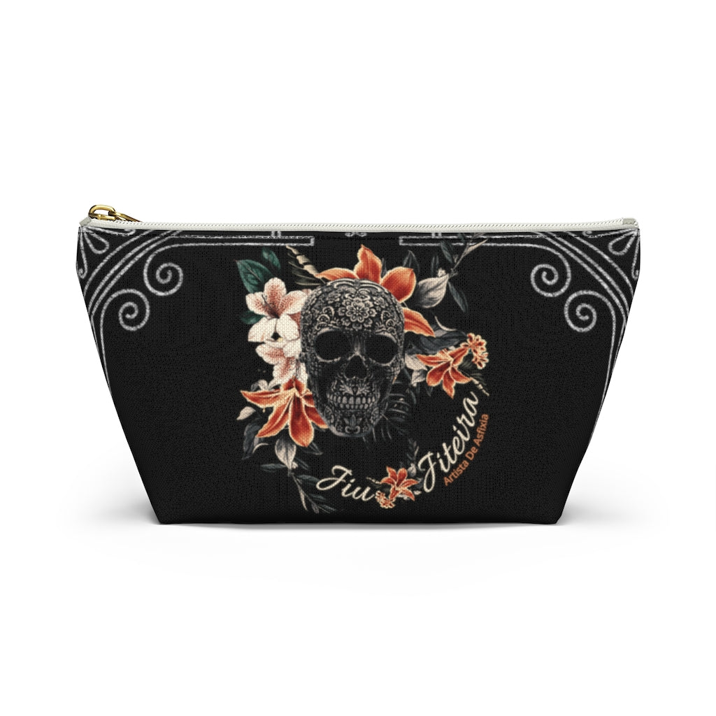 Accessory Pouch w T-bottom- Tropical Sugar Skull - The Women of Jiujitsu