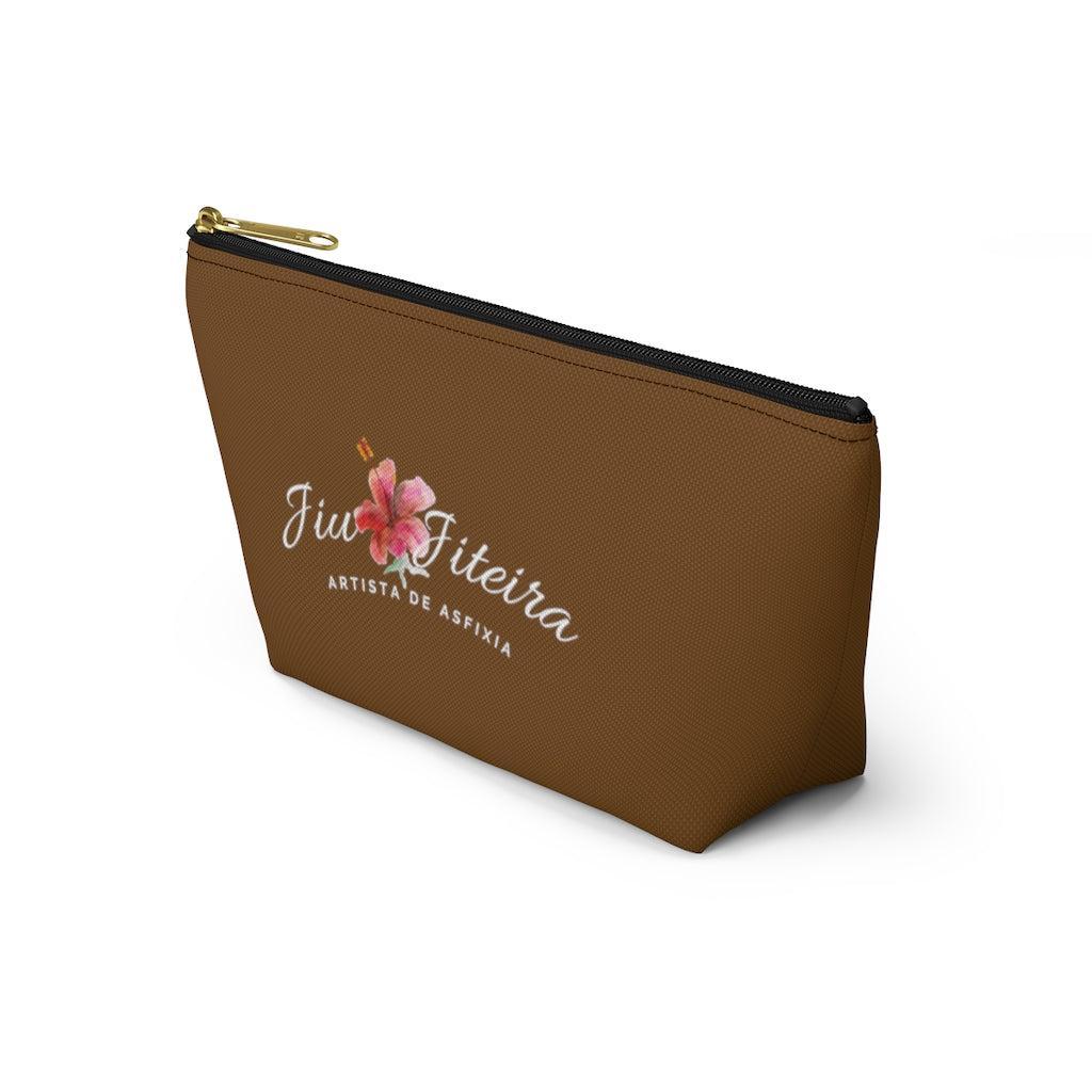 Accessory Pouch w T-bottom- JiuJiiteira Brown (rank) - The Women of Jiujitsu
