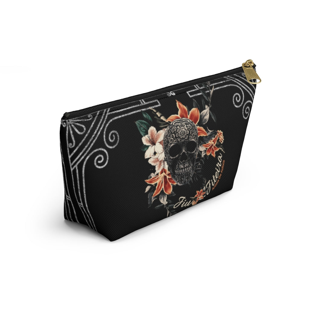 Accessory Pouch w T-bottom- Tropical Sugar Skull - The Women of Jiujitsu