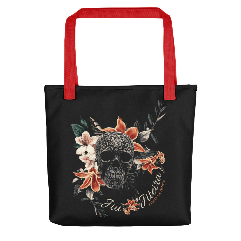 Tote bag- Tropical Sugar Skull Jiujiteira - The Women of Jiujitsu