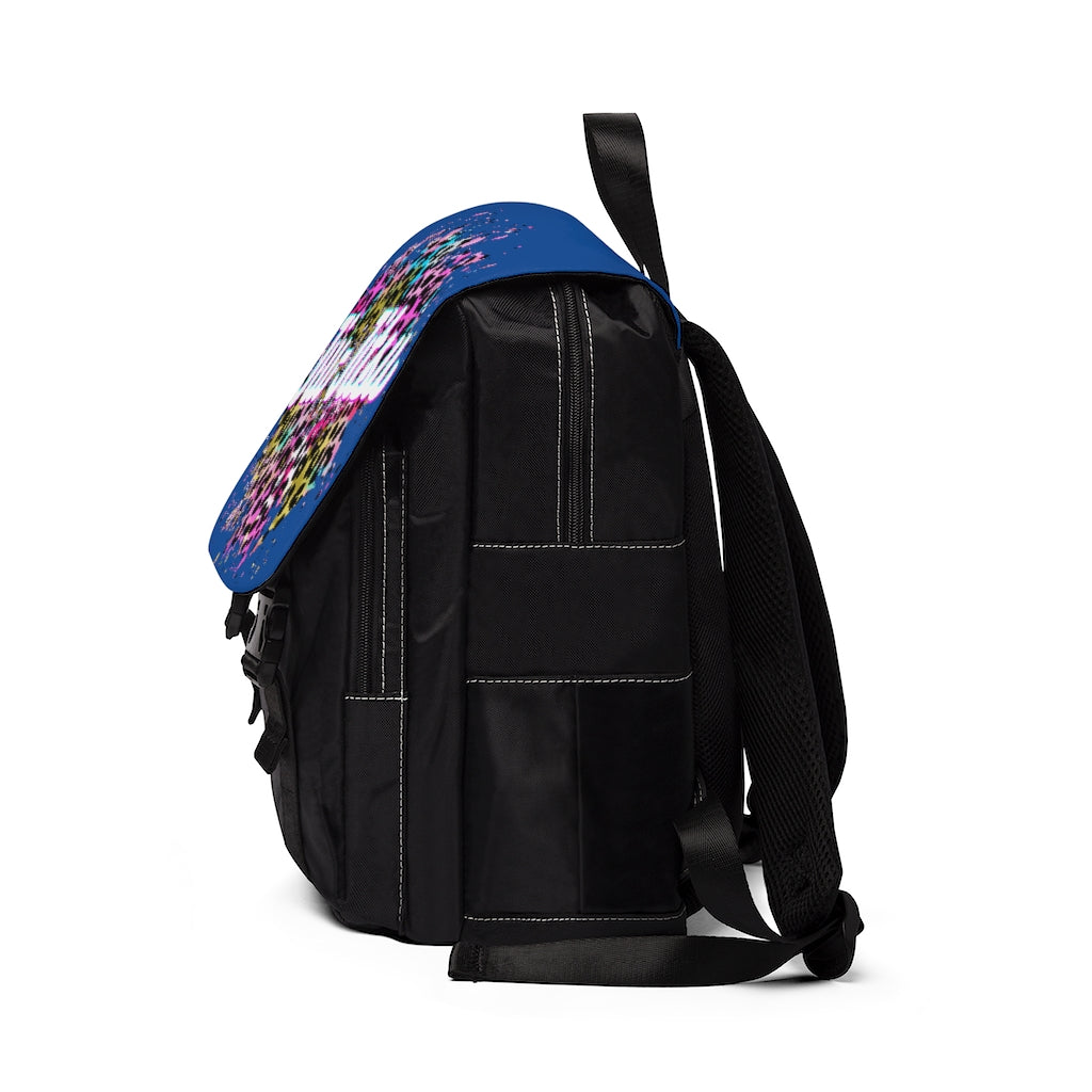Unisex Casual Shoulder Backpack- JiuJitsu Love Neon Leopard Patch - The Women of Jiujitsu