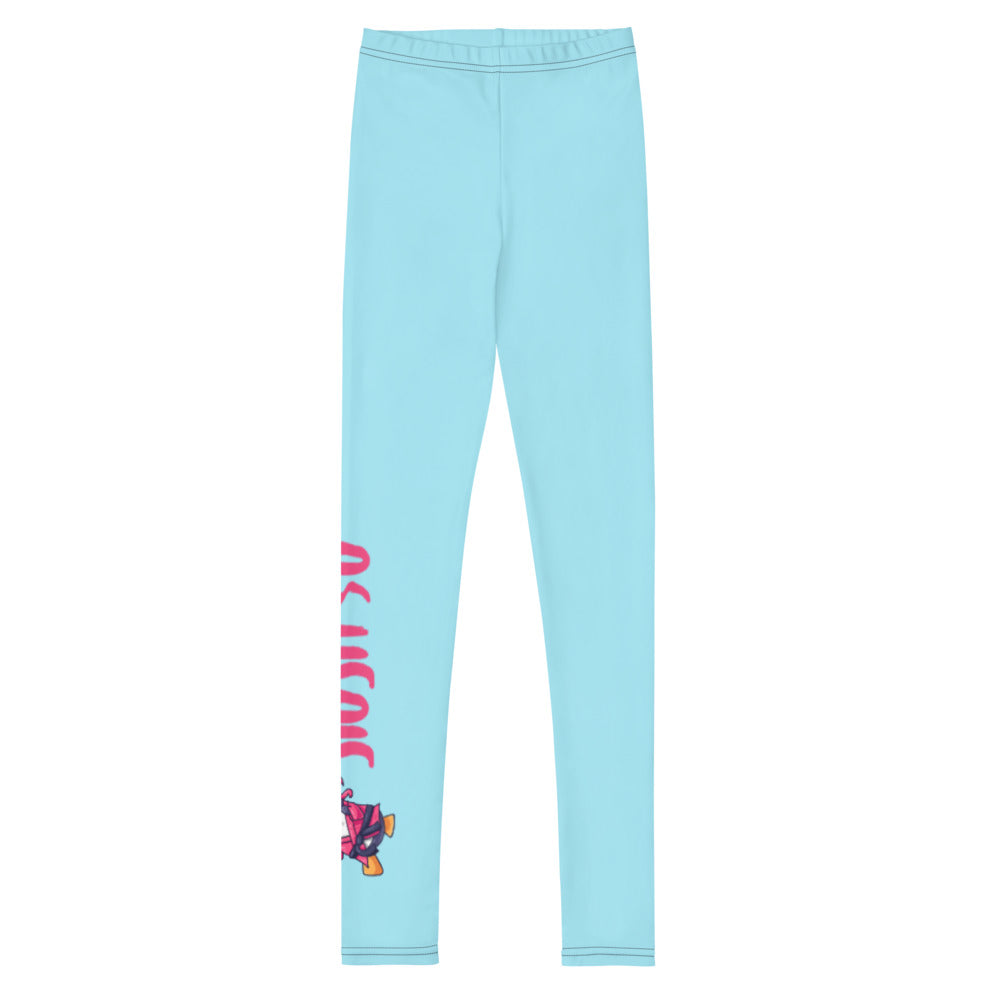Youth Leggings sizes (8-14)- Jiujitsu Penguin by Sophia - The Women of Jiujitsu