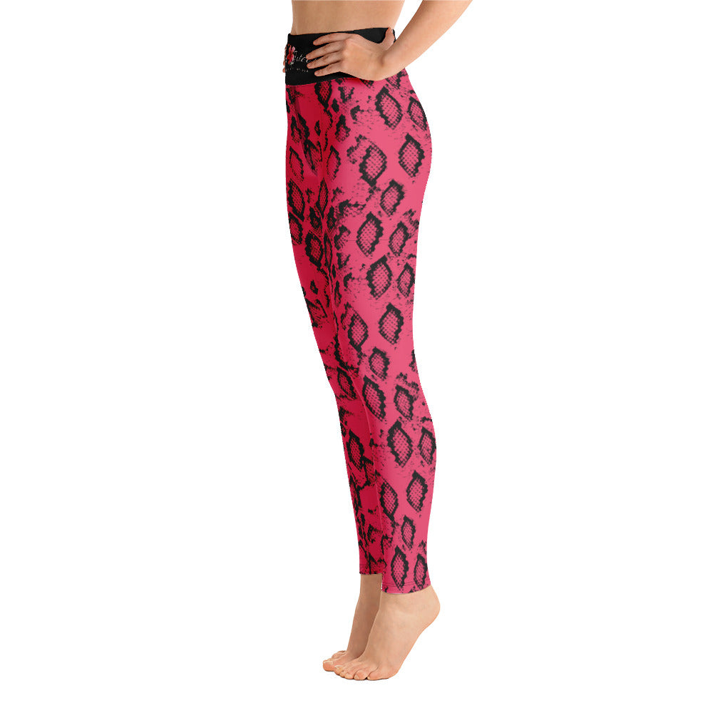 Leggings- Jiujiteira Pink Snake - The Women of Jiujitsu
