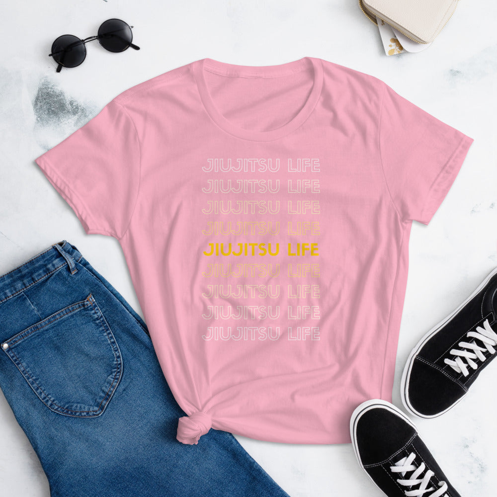 Women's short sleeve t-shirt- JiuJitsu Life - The Women of Jiujitsu
