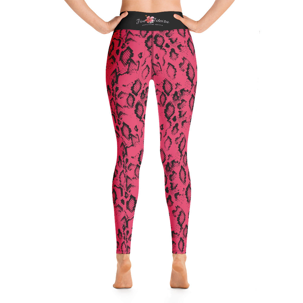 Leggings- Jiujiteira Pink Snake - The Women of Jiujitsu