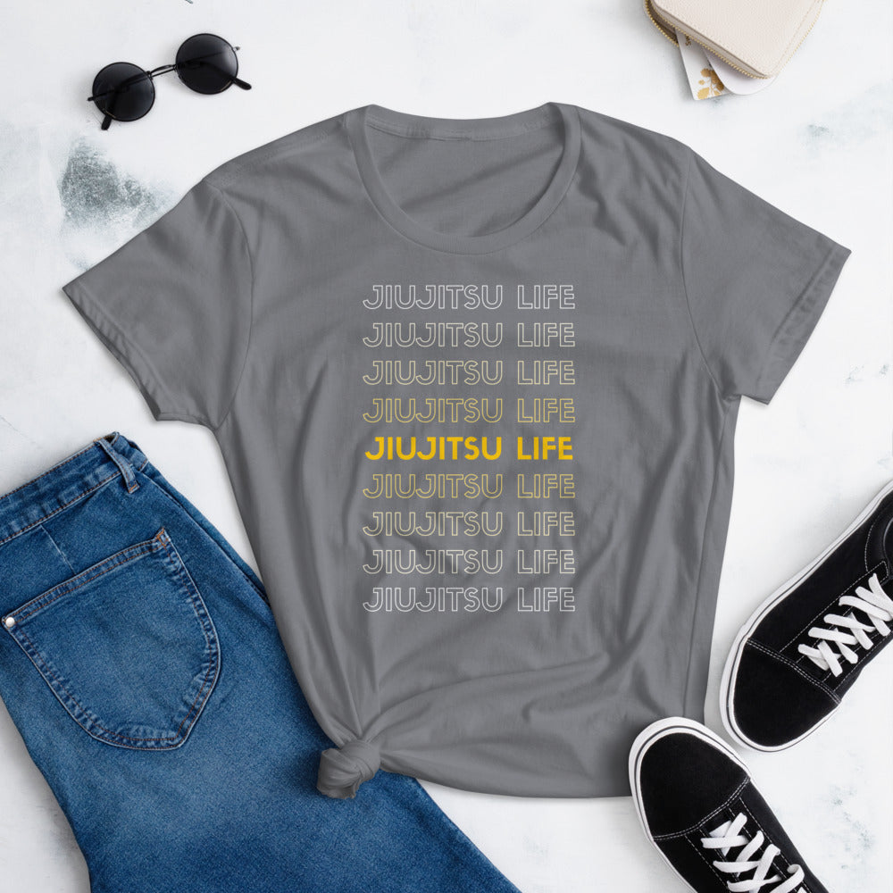 Women's short sleeve t-shirt- JiuJitsu Life - The Women of Jiujitsu