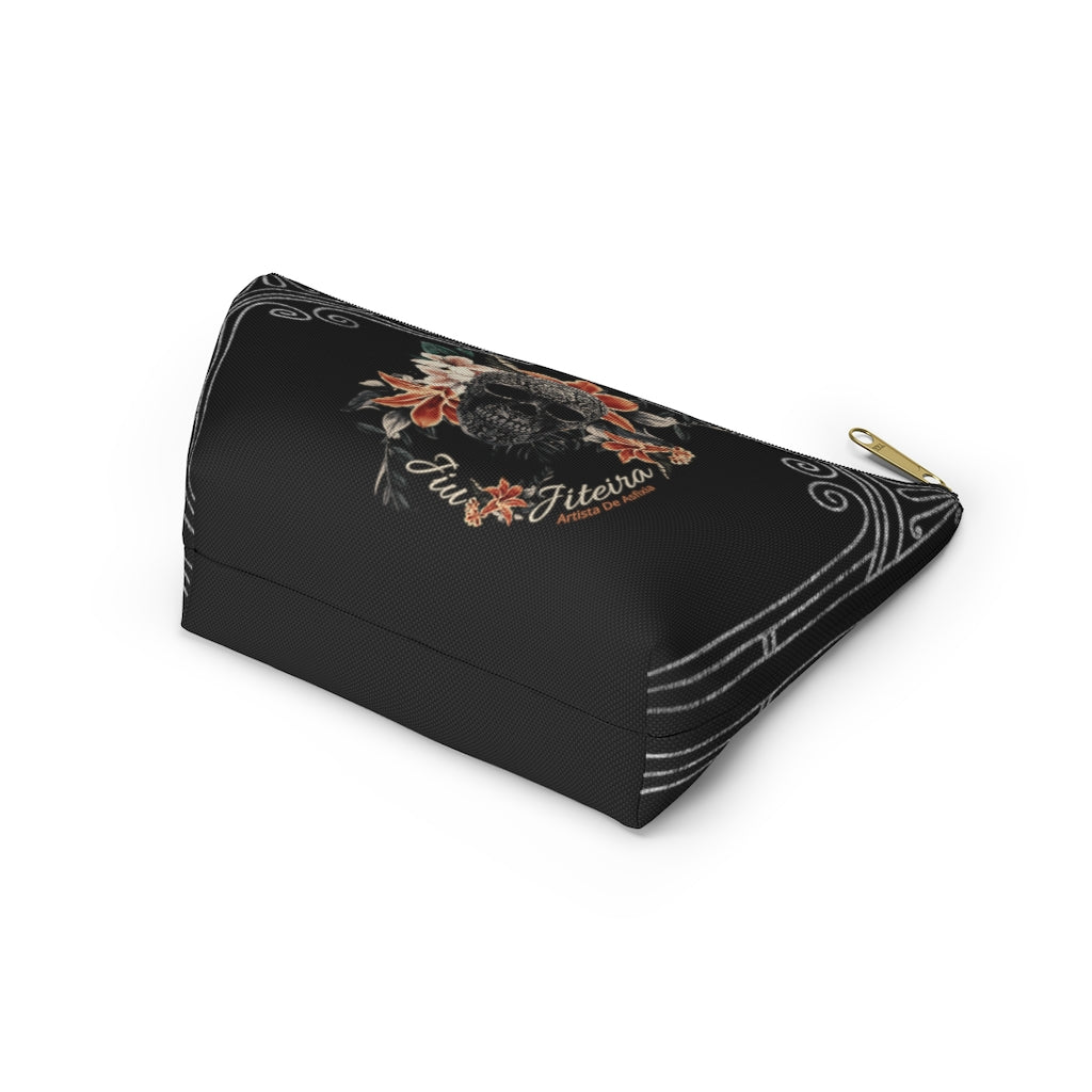 Accessory Pouch w T-bottom- Tropical Sugar Skull - The Women of Jiujitsu