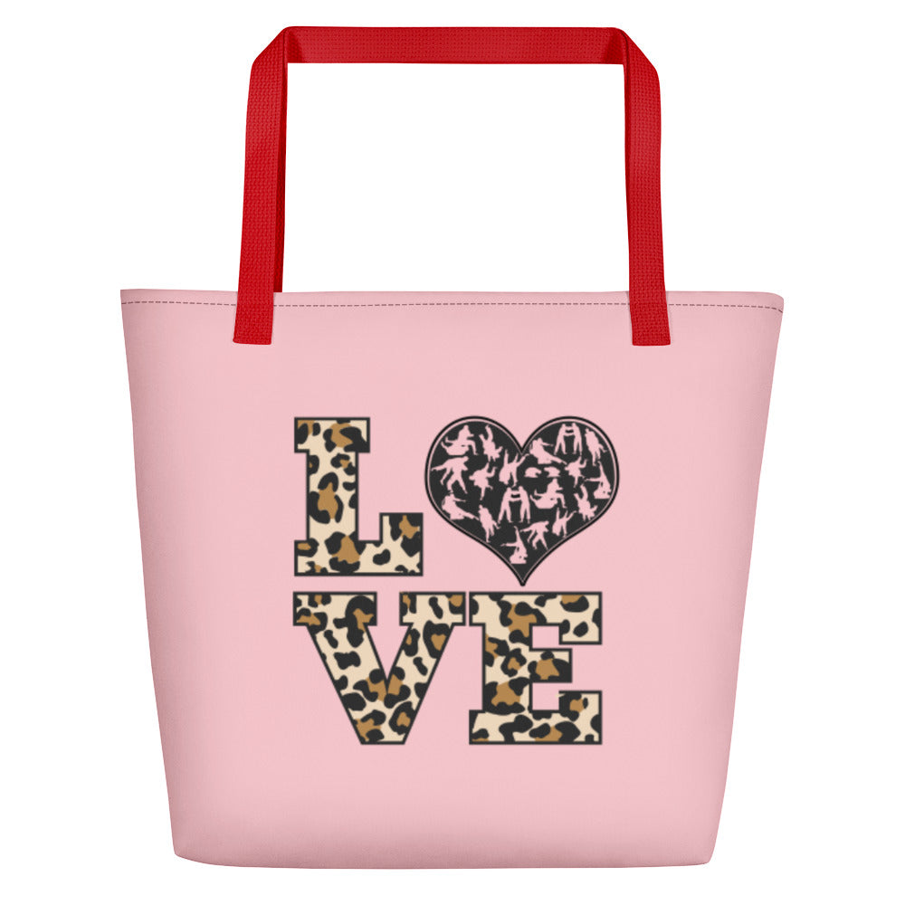 Bolsa de playa-JiuJitsu Love Leopard Print