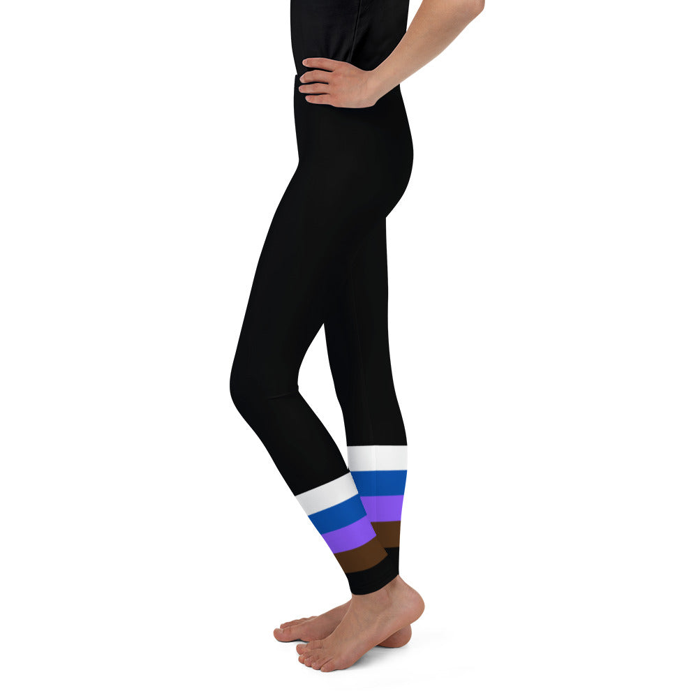 Youth Leggings sizes (8-14)- Jiujitsu Belt Colors sizes 8-14 - The Women of Jiujitsu