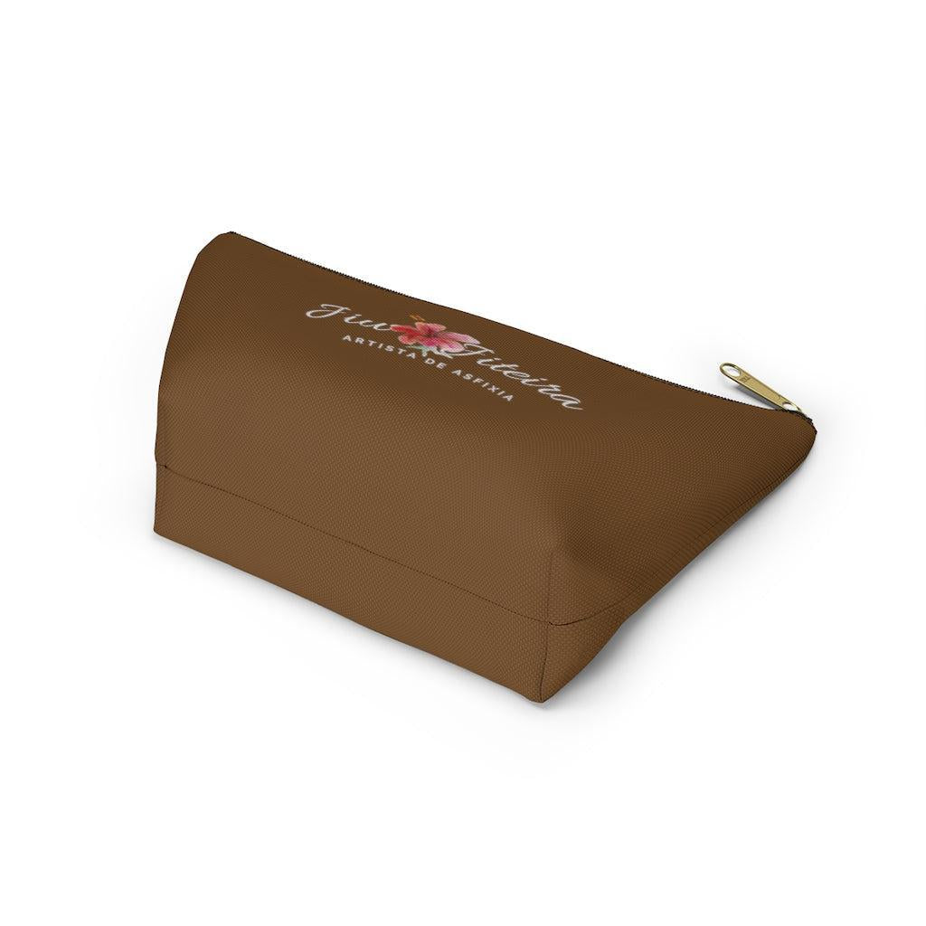 Accessory Pouch w T-bottom- JiuJiiteira Brown (rank) - The Women of Jiujitsu
