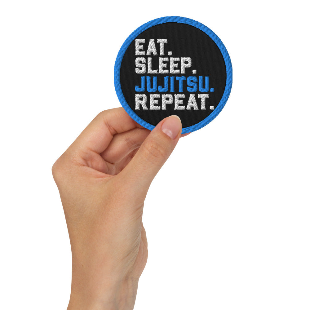 Embroidered patches- Eat Sleep Jiujitsu Repeat - The Women of Jiujitsu