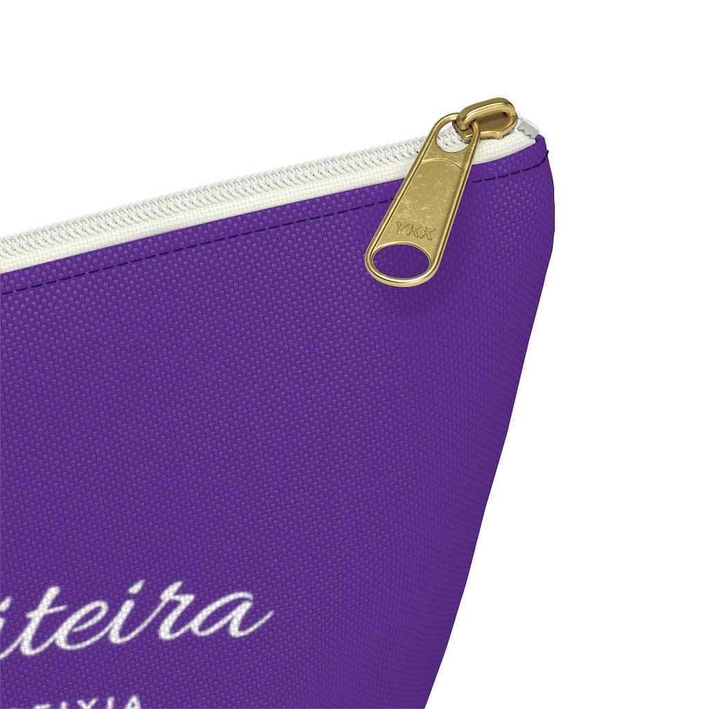 Accessory Pouch w T-bottom- JiuJiiteira Purple (rank) - The Women of Jiujitsu