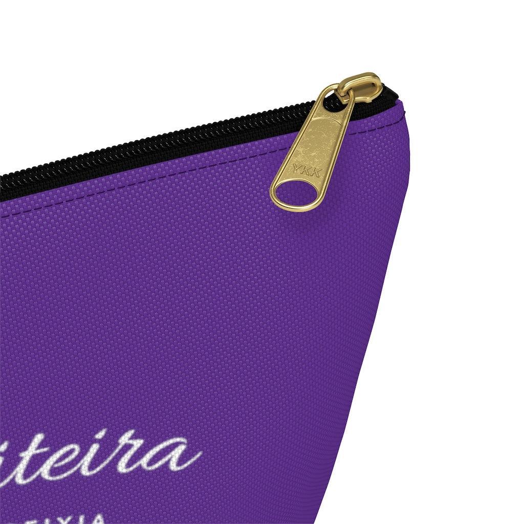 Accessory Pouch w T-bottom- JiuJiiteira Purple (rank) - The Women of Jiujitsu