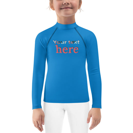 Kids BJJ Rash Guard- Customize Your Rash Guard With Logo and Text-rash guard-The Women of Jiujitsu