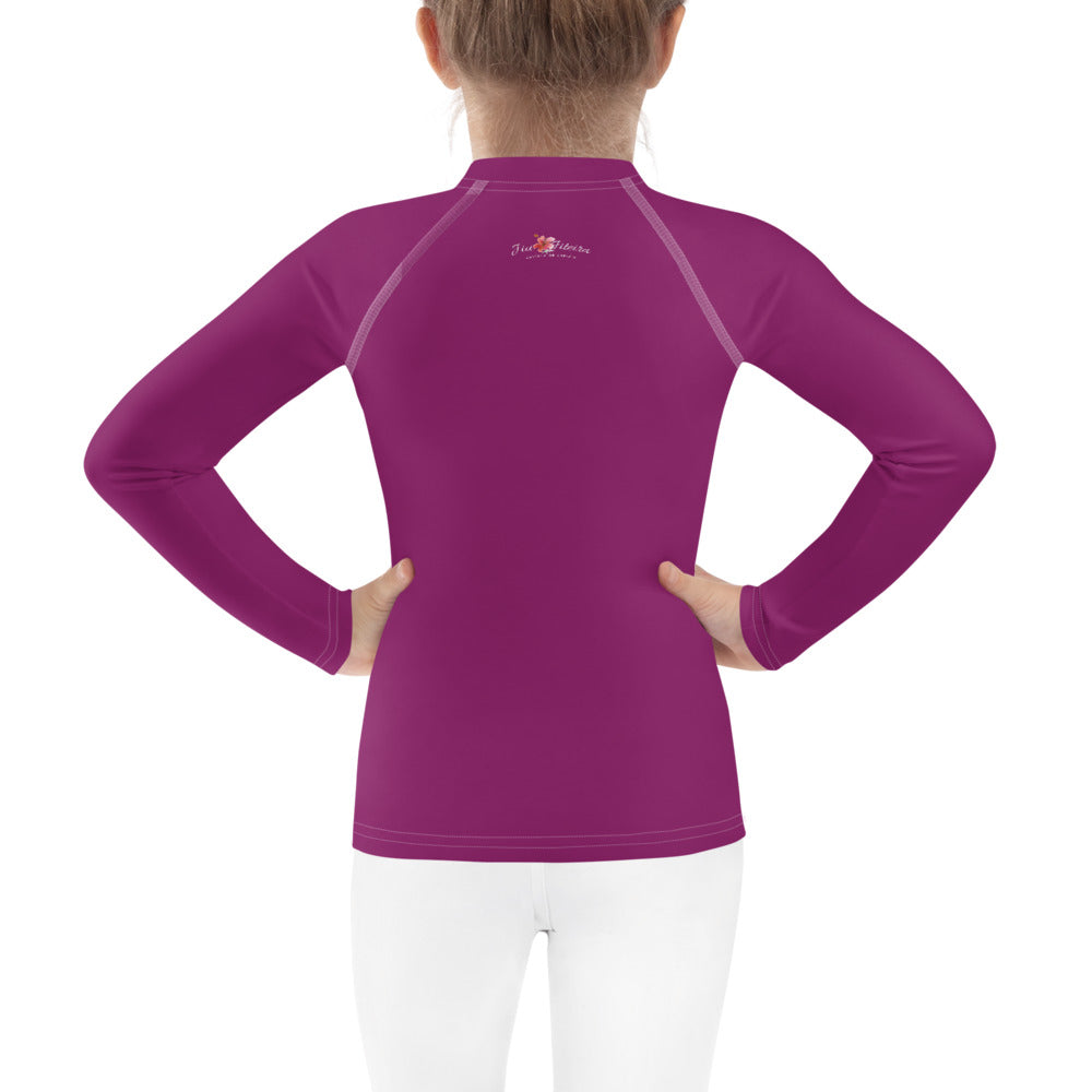 Kids BJJ Rash Guard - JiuJitsu Rainbow | Jiujiteira No-Gi Shirt for Girls (Sizes 2T–7)-rash guard-The Women of Jiujitsu