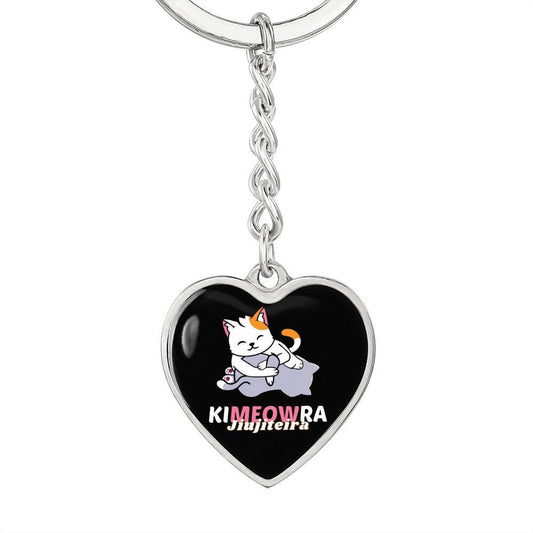BJJ Pendant Keychain KIMEOWRA, Jiujitsu Mom Pendant