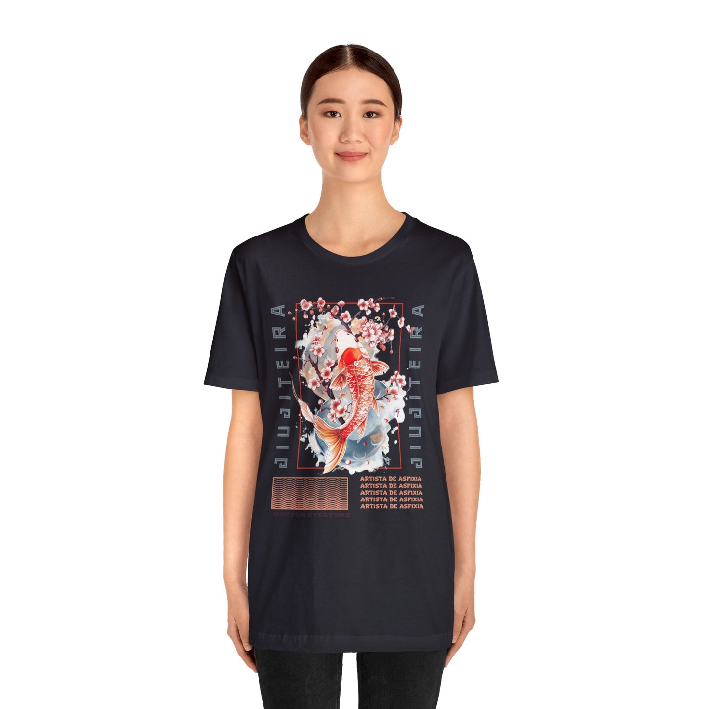 Unisex Jersey Short Sleeve Tee- Jiujiteira Orange Koi Fish