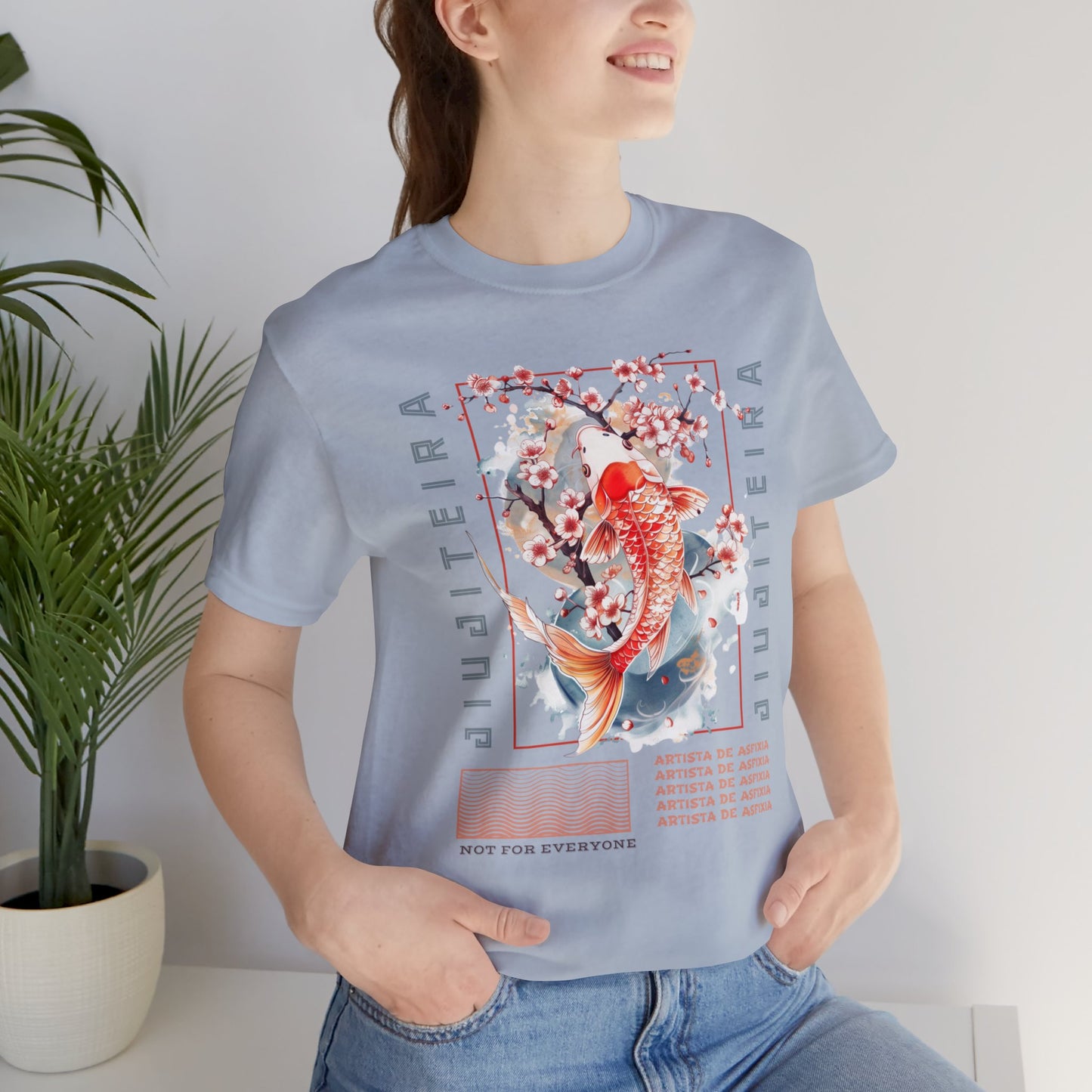 Unisex Jersey Short Sleeve Tee- Jiujiteira Orange Koi Fish