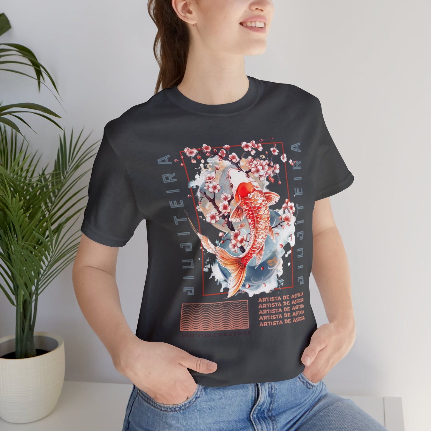 Unisex Jersey Short Sleeve Tee- Jiujiteira Orange Koi Fish