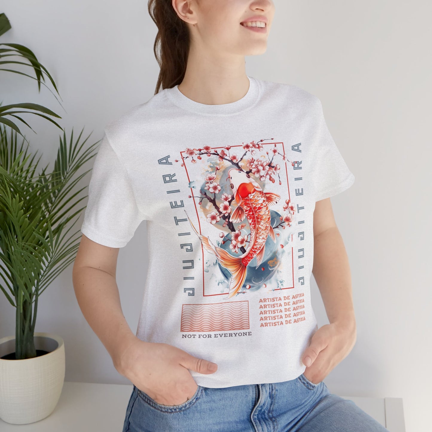 Unisex Jersey Short Sleeve Tee- Jiujiteira Orange Koi Fish