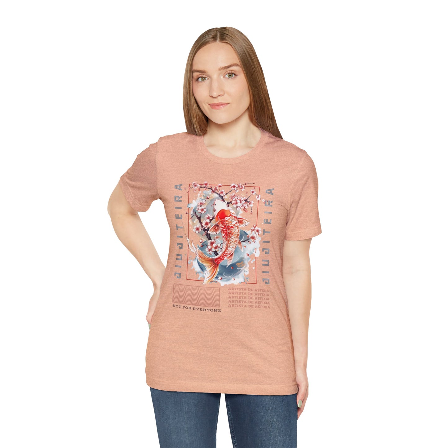 Unisex Jersey Short Sleeve Tee- Jiujiteira Orange Koi Fish