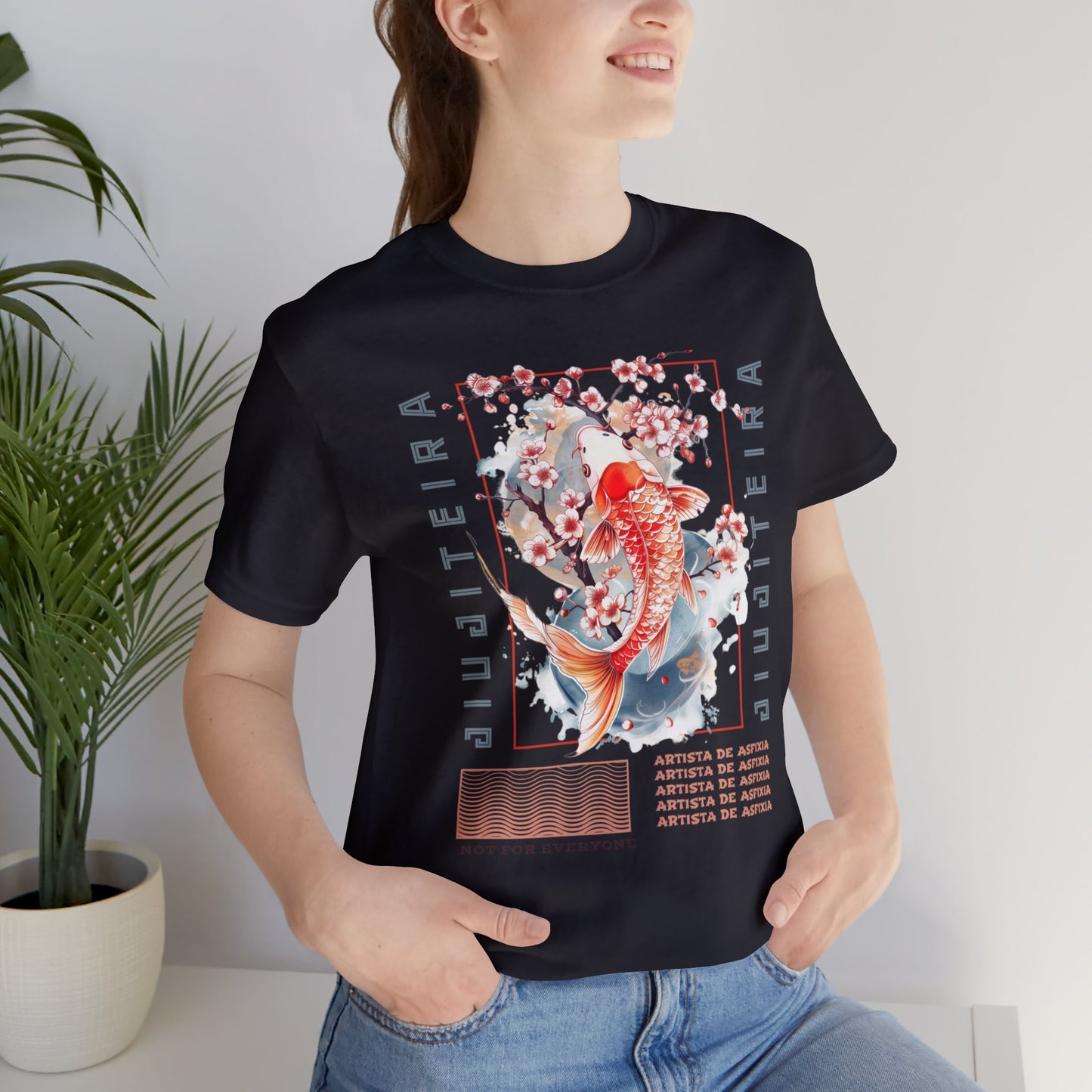 Unisex Jersey Short Sleeve Tee- Jiujiteira Orange Koi Fish