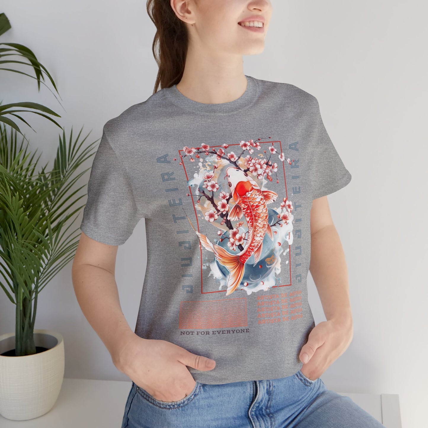 Unisex Jersey Short Sleeve Tee- Jiujiteira Orange Koi Fish