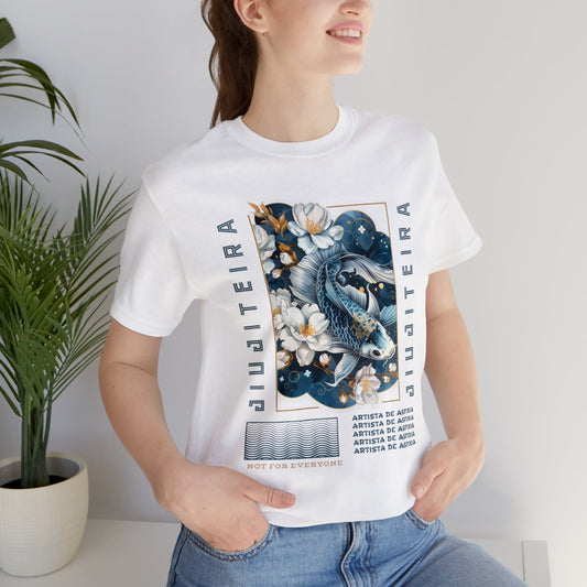 Unisex Jersey Short Sleeve Tee -Jiujiteira Blue Koi Fish