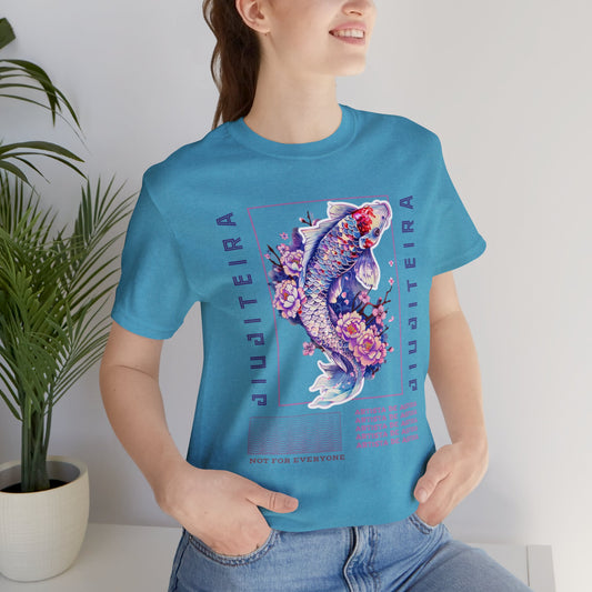 Unisex Jersey Short Sleeve Tee- Jiujiteira Purple Koi Fish