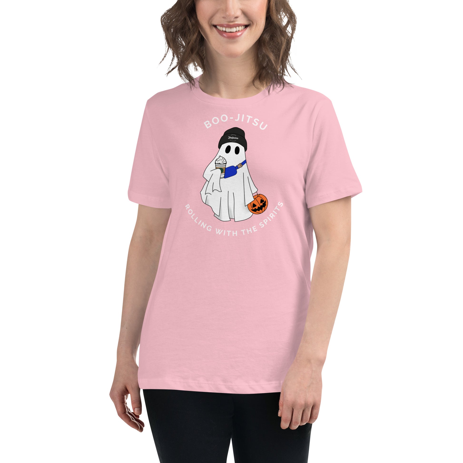 Boo-Jitsu Halloween Shirt – Women’s Ghost Tee for Jiu-Jitsu