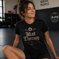 Mat Therapy Unisex Graphic T-Shirt – Vintage Brazilian Jiu Jitsu Shirt for Women & Grapplers