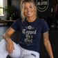 Tapped By a Girl Unisex Graphic T-Shirt – Funny Brazilian Jiu Jitsu Shirt for Women Grapplers