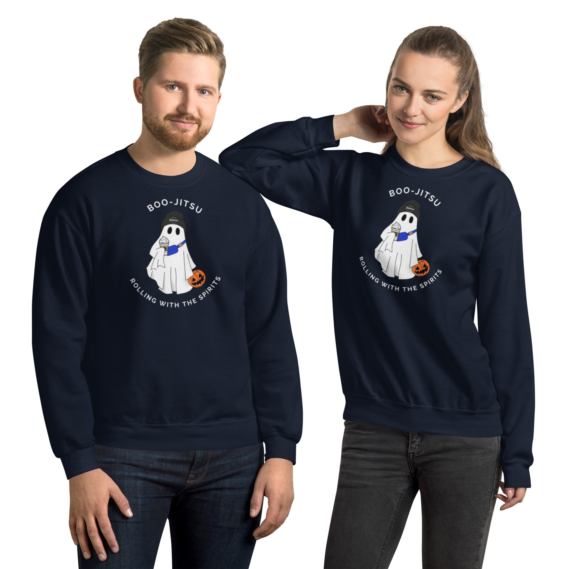 Halloween BJJ Hoodie – Jiu-Jitsu Ghost Sweatshirt