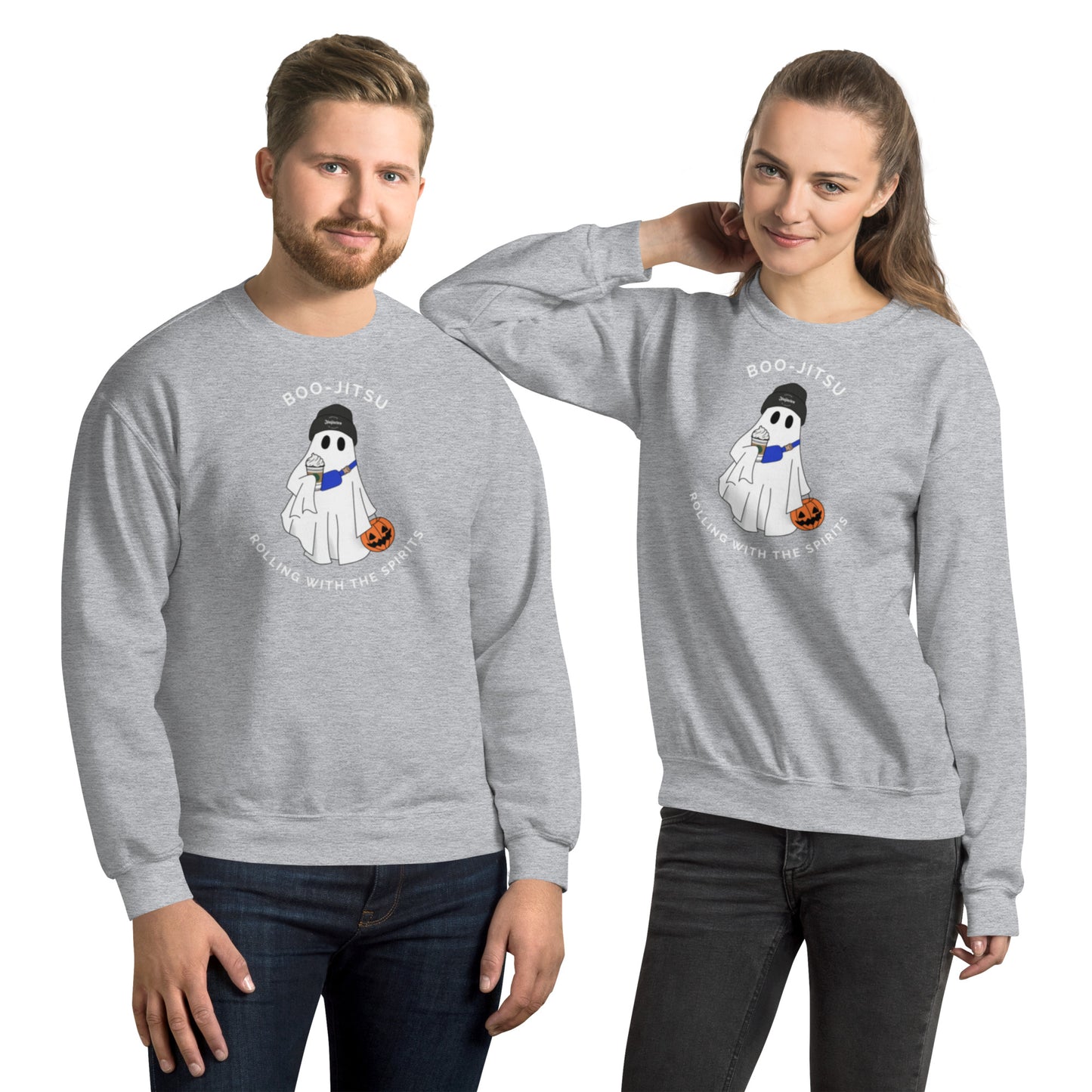 Halloween BJJ Hoodie – Jiu-Jitsu Ghost Sweatshirt