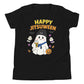 Kids Halloween Jiu-Jitsu T-Shirt – Cute Ghost with Black Belt | BJJ Costume Shirt