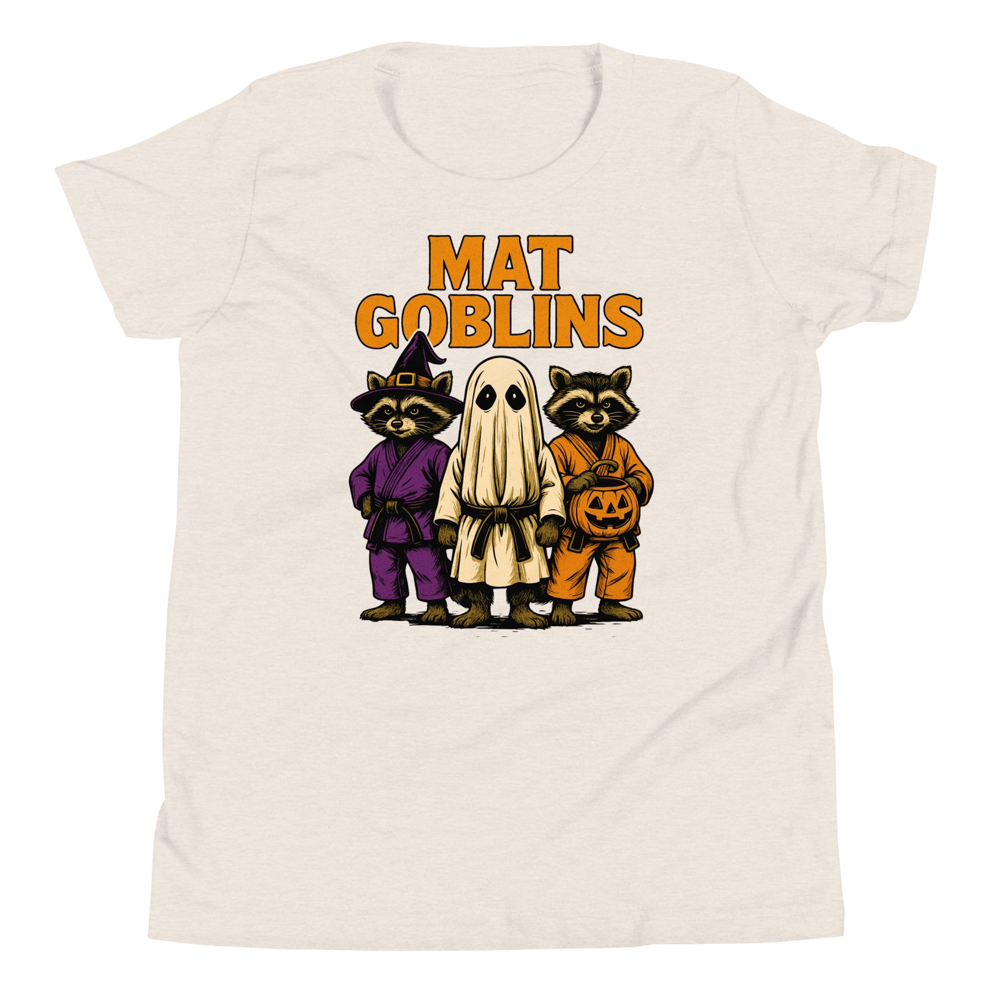 Mat Goblins Halloween Youth BJJ T-Shirt – Funny Brazilian Jiu-Jitsu Martial Arts Tee for Kids