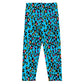 Kid's Leggings 2T-7- Jiujiteira Turquoise Leopard Print