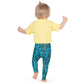 Kid's Leggings 2T-7- Jiujiteira Turquoise Leopard Print