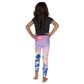 Jiujiteira Patriotic Chihuahua Kids Leggings | USA Fireworks & Ocean Wave Youth Leggings | Matching BJJ Girls Leggings 🇺🇸🐶