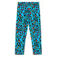 Kid's Leggings 2T-7- Jiujiteira Turquoise Leopard Print