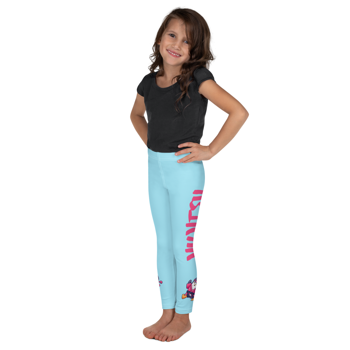 Kid's Leggings 2T-7- Jiujitsu Penguin By Sophia