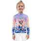 Jiujiteira Patriotic Chihuahua Kids Rash Guard | Funny BJJ Youth Rashguard | American Flag No-Gi Jiu Jitsu Shirt for Girls & Boys 🇺🇸🥋