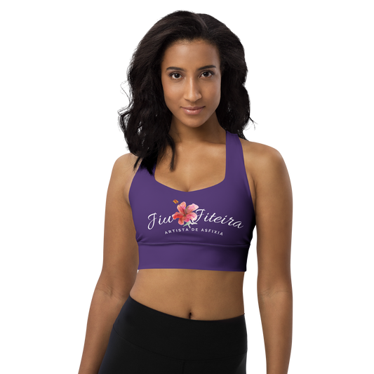 Longline sports bra- Jiujiteira Ranked Purple - The Women of Jiujitsu