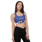 Longline sports bra- Jiujiteira Camouflage, Blue