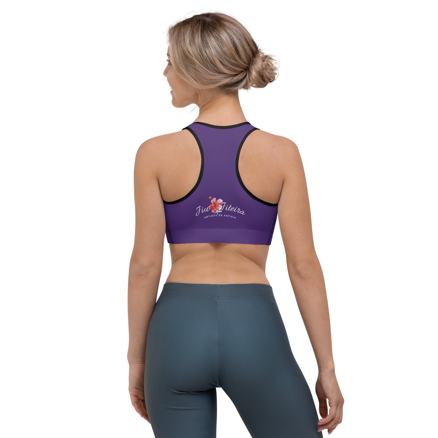 Sports bra- Jiujiteira Logo Purple