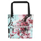 Tote bag- Jiujiteira Cherry Blossom Cyan