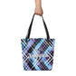 Tote bag - The Woman of Jiujitsu Plaid Jiujitsu Tote